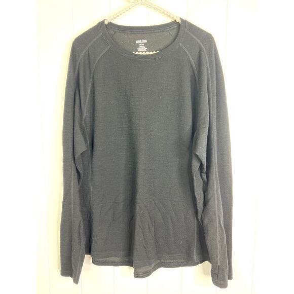 Wicked Wool Black Wool Blend Base Layer Size 2XL - Picture 1 of 7